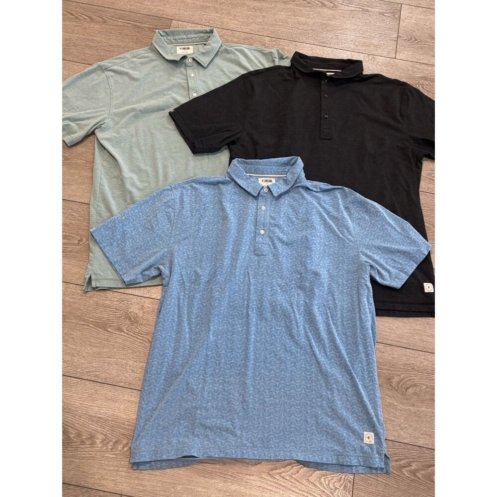 Linksoul Golf Polo Men's XL Multi Tempus Fugit Lot Of 3 Preppy Casual Athletic